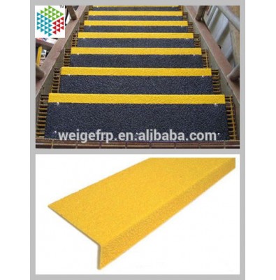 Anti-creep fiberglass stair nosing