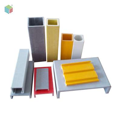 Colorful various fiberglass structural profiles